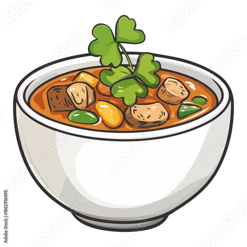 stew, ireland, st. patrick's day, festival, vector, transparent background, food, meal, vegetable, meat, dinner, vegetables, carrot, cuisine, onion, cooking, lunch, tomato, potato, hot, pot