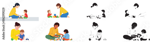 People using slingshots in different costumes