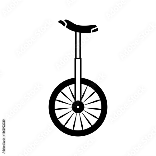 A sketchy style icon representing unicycle
