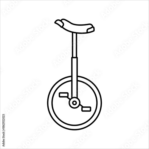 illustration of a circus bicycle or clown bicycle.