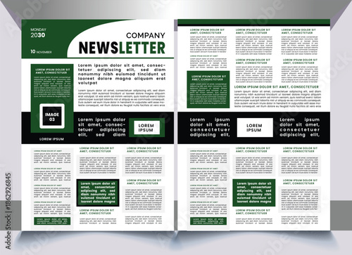 modern newsletter design sample concept