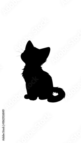 Black Cat Silhouette Vector