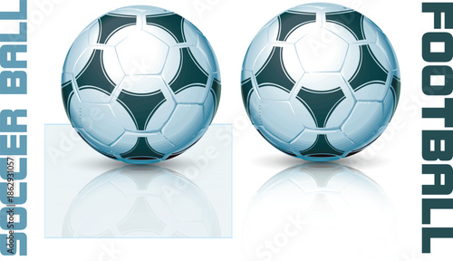 soccer ball, Football isolated on white Background, leather soccer ball, Soccer ball illustration for the web