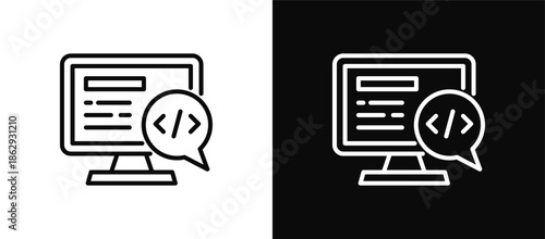 Compilation icon set black and white