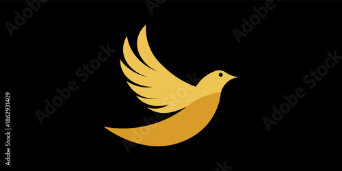 vector illustration of a bird animal symbol flying fly wing design icon logo. vector