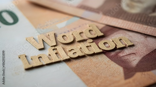 Ukrainian hryvnia banknotes with the word 