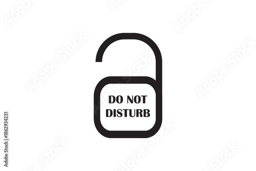 do-not-disturb icon button, Do Not Disturb Logo icon.