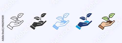 Sustainability Icon Set Multistyle Various Collection Element For Design