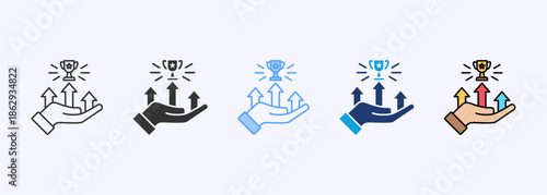 Competitive Advantage Icon Set Multistyle Various Collection Element For Design