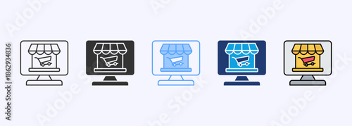 Ecommerce Icon Set Multistyle Various Collection Element For Design