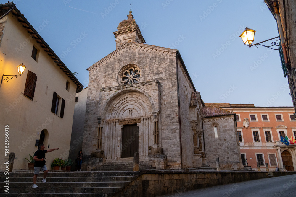 Fototapeta premium San Quirico d'Orcia is an Italian town in the province of Siena, in the Tuscany region.