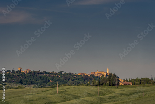 Landscapes in the Orcia Valley, Tuscany, Italy.
