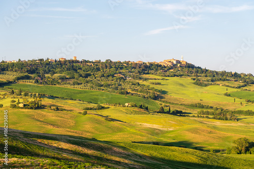 Landscapes in the Orcia Valley, Tuscany, Italy.