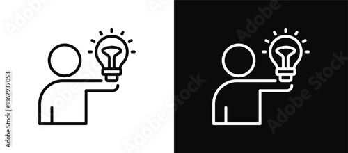 Pioneer icon set black and white