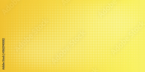 Bright Yellow Dot Pattern Background With Halftone Dots For Design, Graphics, And Stock Use eps10