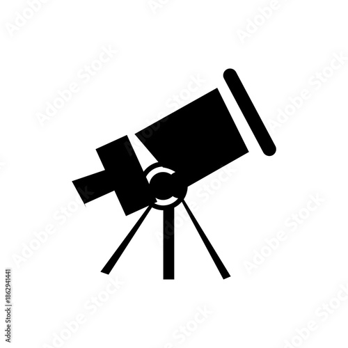 telescope science vector illustration