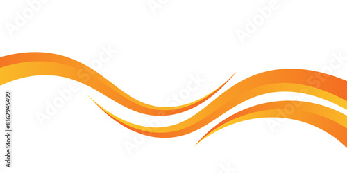 Minimal geometric background. Orange elements with fluid gradient. Dynamic shapes composition. Eps10 vector