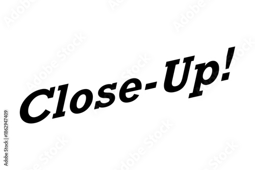 Close-Up! - 「Close-Up!」の文字の、よく目立つセールPOP
