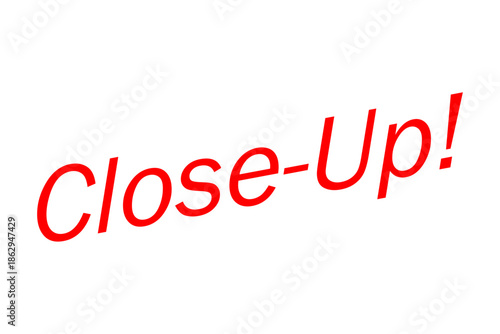 Close-Up! - 「Close-Up!」の文字の、よく目立つセールPOP
