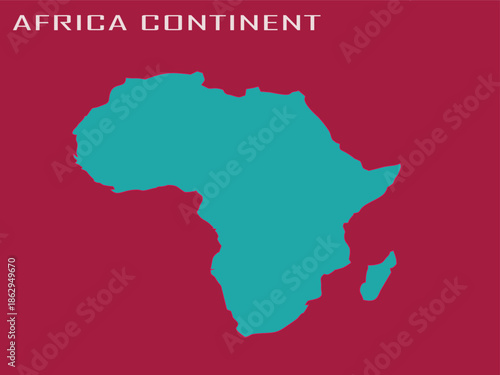 Africa Continent Shape