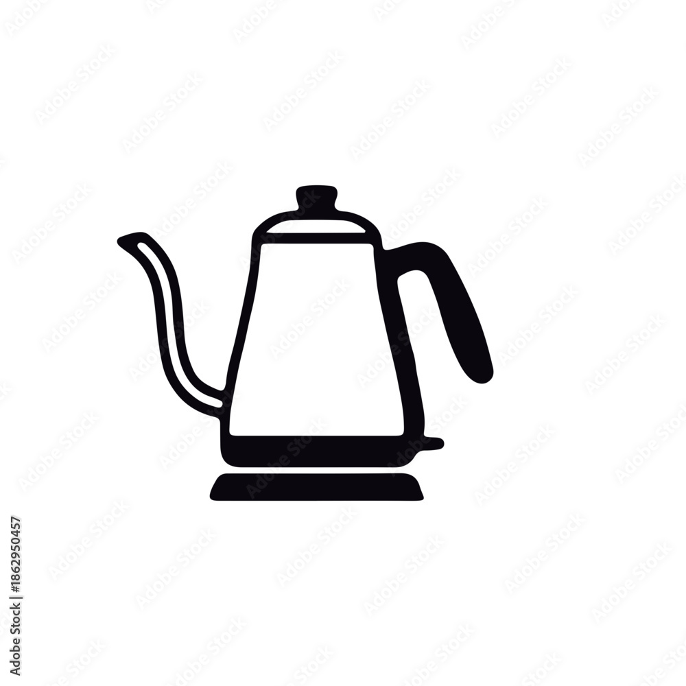 Fototapeta premium Kitchen Icon black and white vector design 