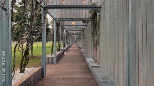 Wallpaper Mural A walk through a picturesque city park in Krasnodar, Russia. Modern architecture, lush greenery, and captivating views. Habitat. Man and nature. Urban geometry Torontodigital.ca