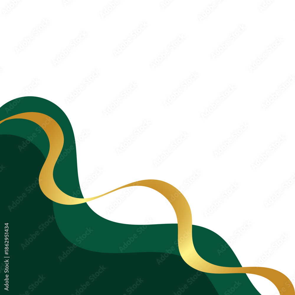 Fototapeta premium Wavy Business Corner Illustration