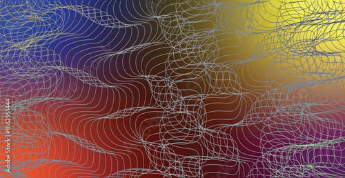 A bright abstract rainbow background features a colorful gradient pattern with geometric vector shapes and blurred light textures to create a vibrant decorative wallpaper illustration