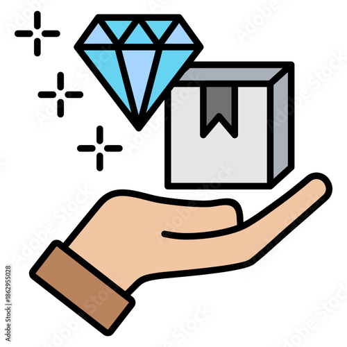 Value Proposition Outline Color Icon