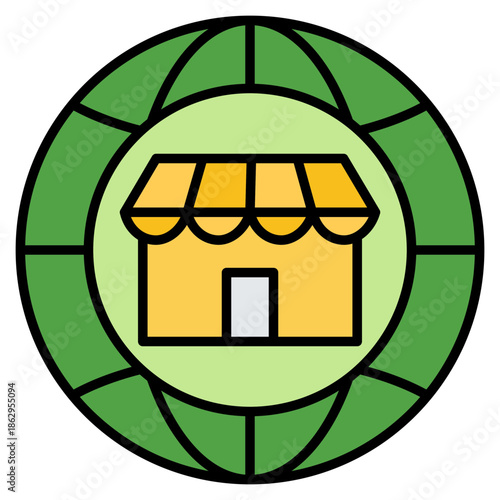 Globalization Outline Color Icon