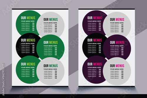 menus design template