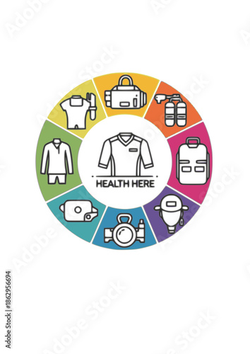 Circadian Lighting Silhouette for Bio Adaptive Workspace and Healthy Office Routine Human Centric Lighting and Sleep Wellness Concept Vector