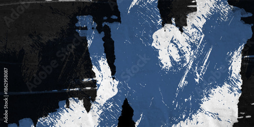 Minimal Abstract Blue Sport Grunge Design On Dark Background