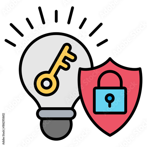 Intellectual Property Outline Color Icon