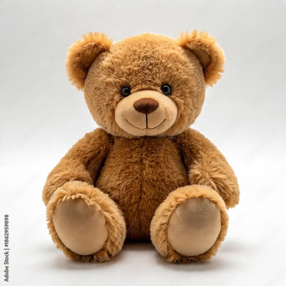 Obraz premium Teddy bear isolated on white background generative ai