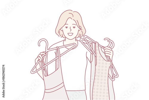 Stylish selfassurance displayed, Fashionforward lady showcases her confident style, Sophisticated individual exudes confidence while wearing meticulously curated and lively fashion ensembles