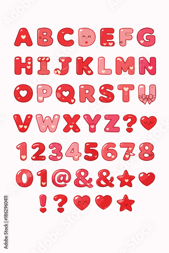 cute and adorable alphabet letters