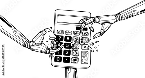 Broken Calculator: AI Replaces Human Error in Finance and Accounting. Efficiency.
