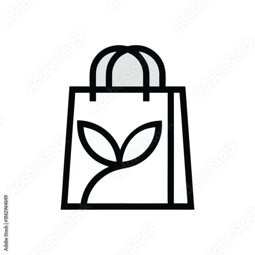 Black and White Eco Sustainability Icons Set with Renewable Energy and Environment Symbols