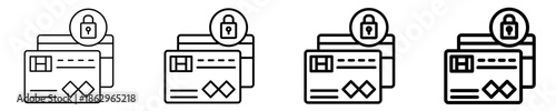 Secure Payment  Icon Set Different Style Collection
