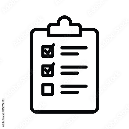 Checklist Icon Simple Document Checklist