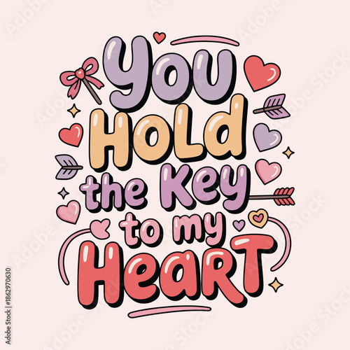 A romantic declaration of exclusive and profound love.