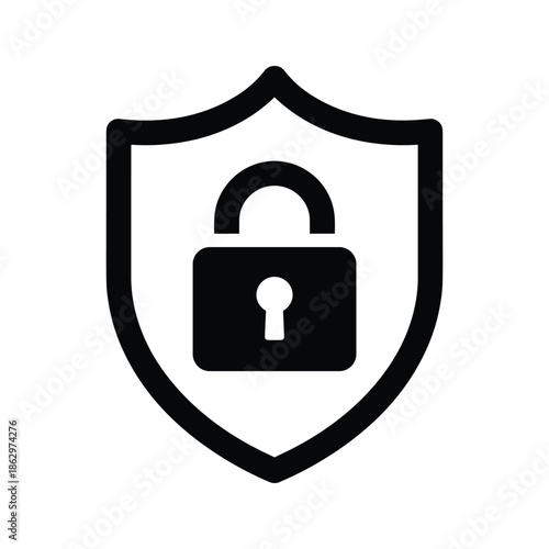 Secure protection with shield and lock