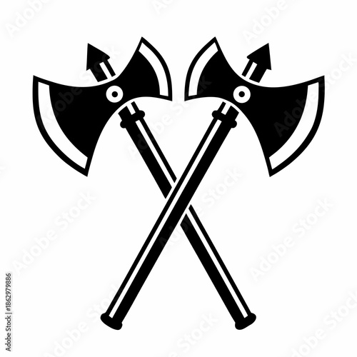 fencing sword icon silhouette in flat style for fencing and sports design