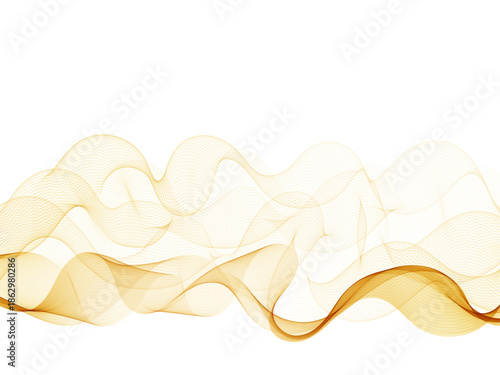 Abstract vector wave. background for presentation. advertising banner. Gold color. Eps 10