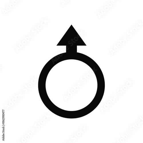 Male symbol gender sign arrow
