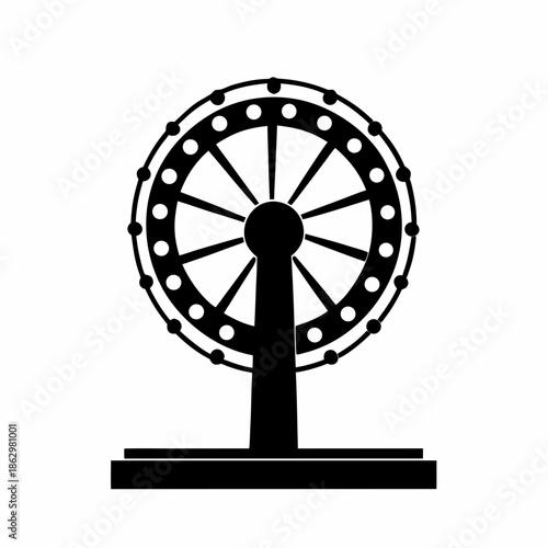 spinning wheel silhouette vintage fairy tale