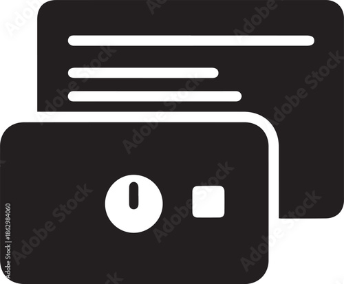 Black of a wallet with credit cards and a coin money finance debit card