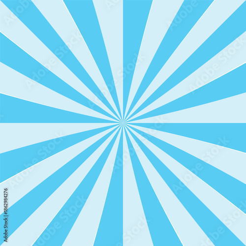 Blue and White Radial Burst Background vector illustration