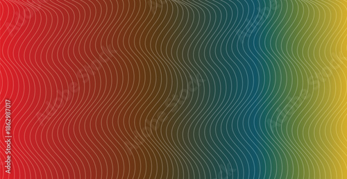 A bright abstract rainbow background features a colorful gradient pattern with geometric vector shapes and blurred light textures to create a vibrant decorative wallpaper illustration